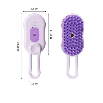 Pet Spray Bath Brush, Loose Fur Remover for Waterless Grooming