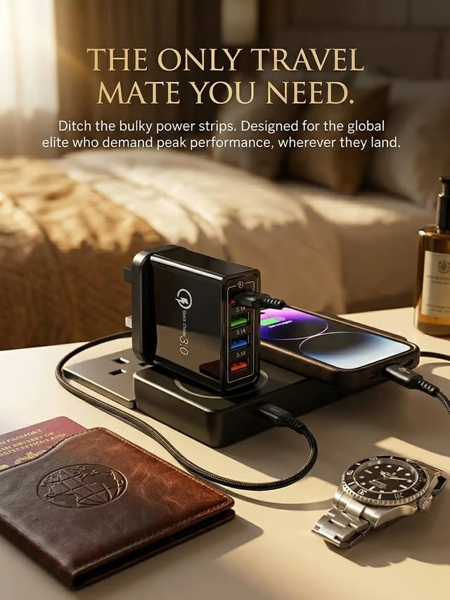 Four-Port Travel Charger