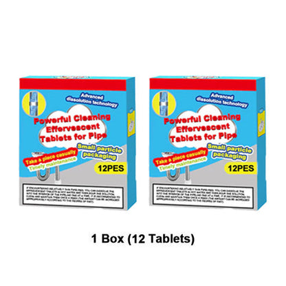 ❤️Powerful Cleaning Effervescent Tablets for Pipe, Fast Dissolve Hair Grease Clogs, Deodorizing Antibacterial Pipe Cleaner for Sink Toilet Floor Drain