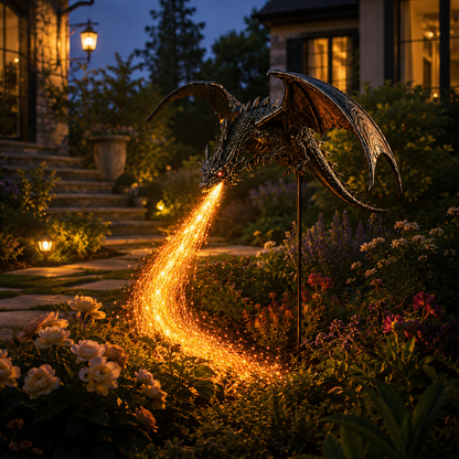 🏅Best Selling🐉Solar Dragon Fire Garden Light