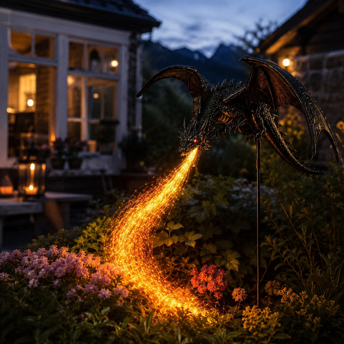 🏅Best Selling🐉Solar Dragon Fire Garden Light