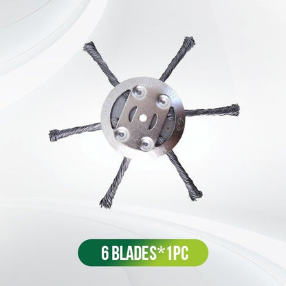 🔥👨‍🌾6 inch Steel Wire Brush Cutter Trimmer Head