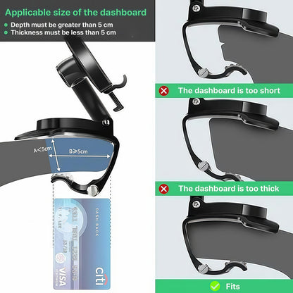 360-Degree Rotatable Car Dashboard Phone Holder