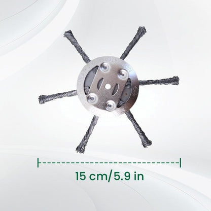 🔥👨‍🌾6 inch Steel Wire Brush Cutter Trimmer Head