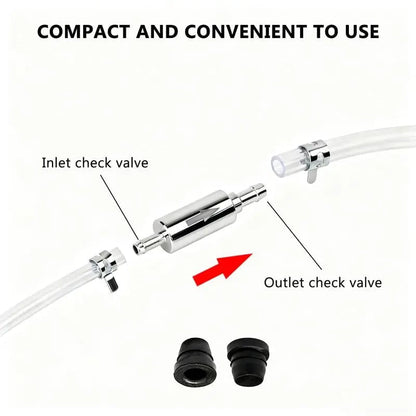 Car Brake Bleeder Hose Kit with One Way Check Valve,Durable Brake Fluid Bleeder Hoses Replacement