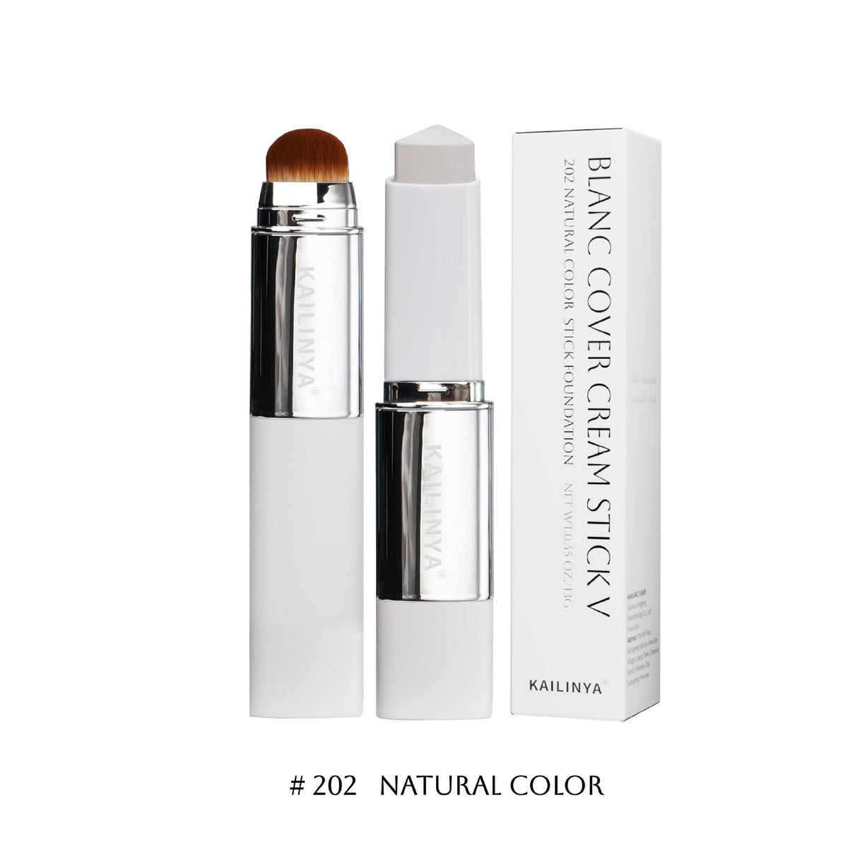 KAILINYA® Color‑Changing Foundation Stick with Brush