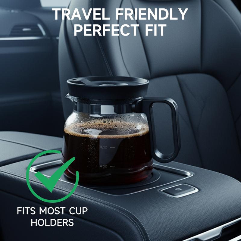 ☕ 16 Oz Glass Coffee Mug – Coffee Pot Style