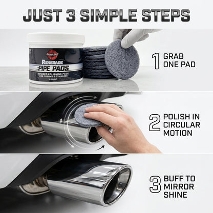 MirrorFinish Pads Remove scratches and oxidation