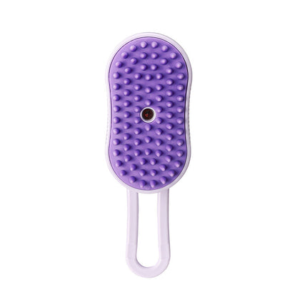 Pet Spray Bath Brush, Loose Fur Remover for Waterless Grooming