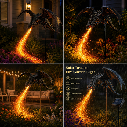 🏅Best Selling🐉Solar Dragon Fire Garden Light