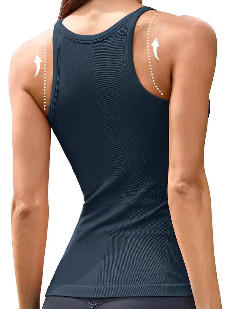 Built-In Bra Racerback Sports Cami Top